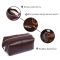 Кожаная глянцевая косметичка Shvigel 16407 Коричневый