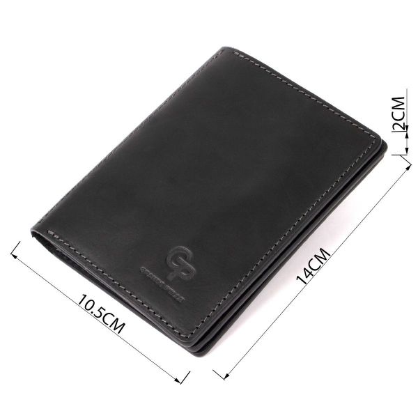 Кожаная обложка для документов GRANDE PELLE 11494 Черный
