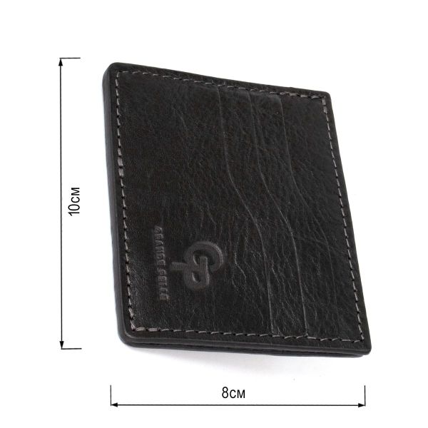 Кожаный картхолдер GRANDE PELLE 11500 Черный