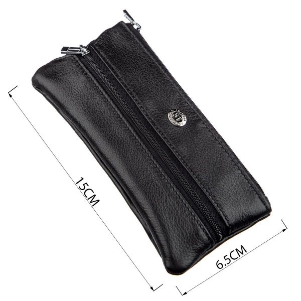 Мужская компактная ключница ST Leather 18838 Черный
