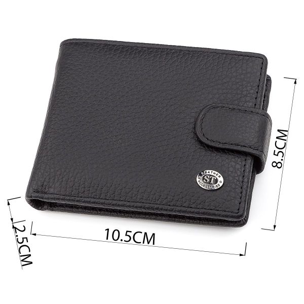 Мужской кошелек ST Leather 18316 (ST114) кожаный Черный