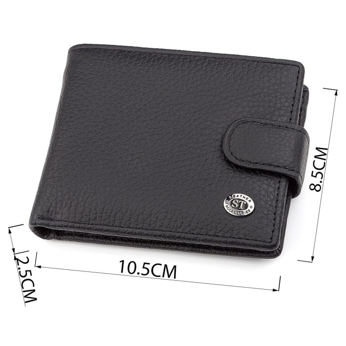 Мужской кошелек ST Leather 18316 (ST114) кожаный Черный