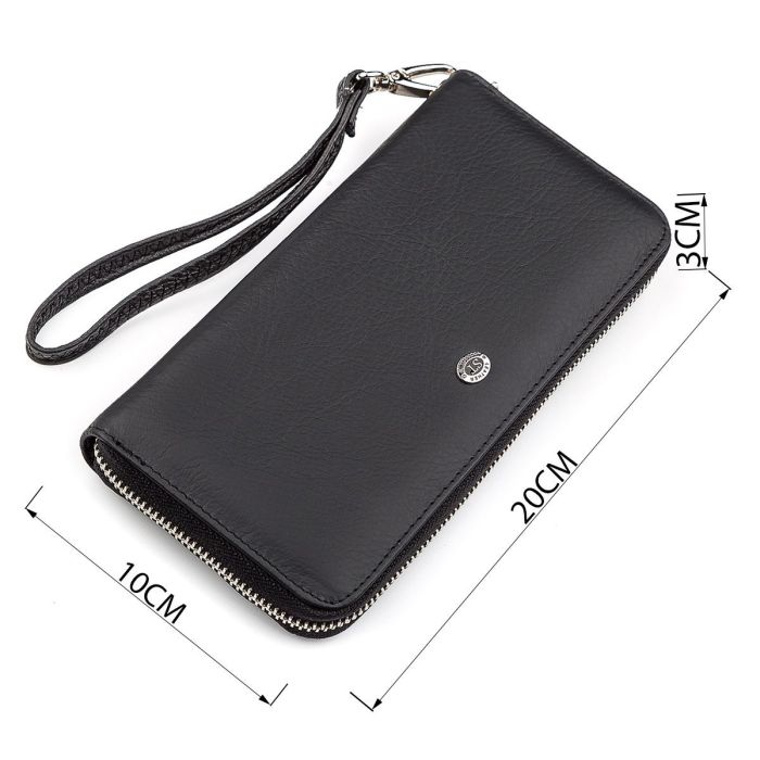 Мужской кошелек ST Leather 18422 (ST45) натуральная кожа Черный