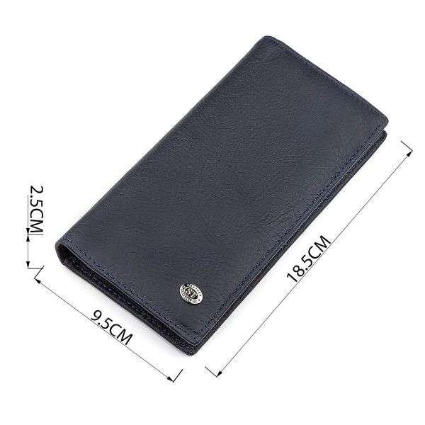 Мужской купюрник ST Leather 18370 (ST148) очень удобный Синий