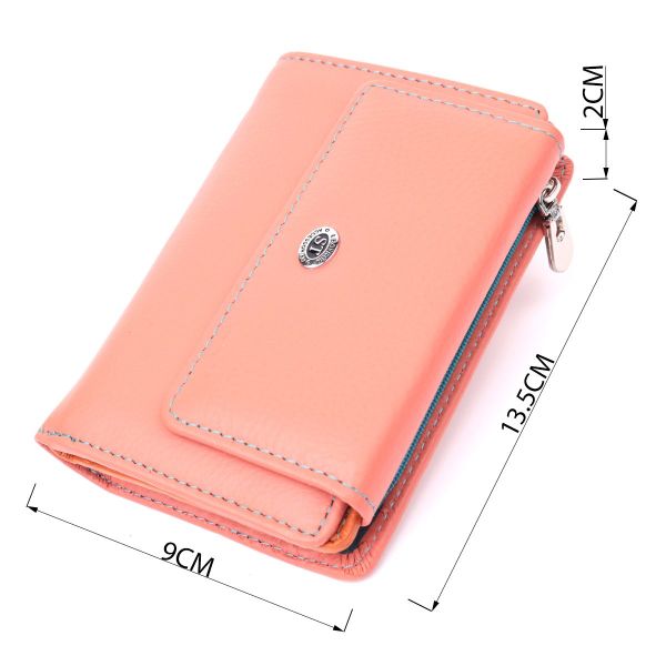 Оригинальный кошелек для женщин из натуральной кожи ST Leather 22499 Оранжевый
