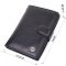 Практичный мужской бумажник с блоком под документы из натуральной кожи ST Leather 22478 Черный