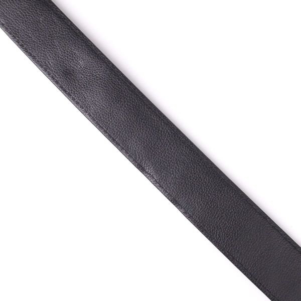 Ремень-автомат CROCODILE LEATHER 18236 из натуральной кожи крокодила (каймана) Черный