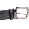 Ремень классика из натуральной кожи крокодила CROCODILE LEATHER 18018 Черный