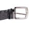 Ремень мужской CROCODILE LEATHER 18008 из натуральной кожи крокодила Черный