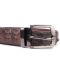 Ремень мужской CROCODILE LEATHER 18178 из натуральной кожи крокодила Коричневый