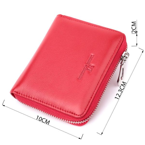 Симпатичный женский кошелек из натуральной кожи ST Leather 22448 Красный