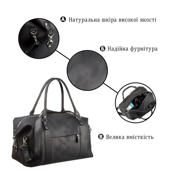 Сумка дорожная SHVIGEL 15302 Черная