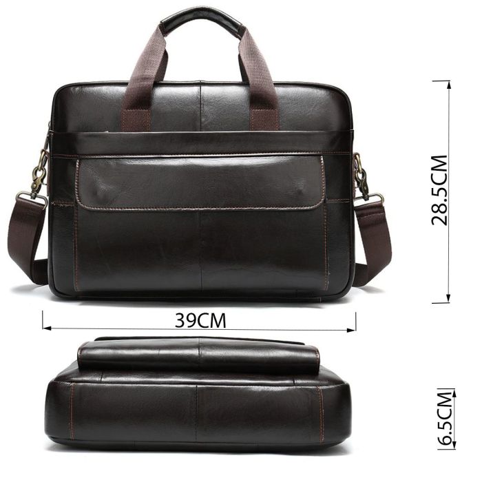 Сумка мужская под ноутбук Vintage 14750 Коричневая