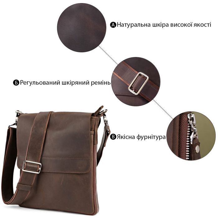 Сумка SHVIGEL 00999 Коричневая
