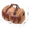 Удобная дорожная сумка из плотного текстиля 21239 Vintage Коричневая