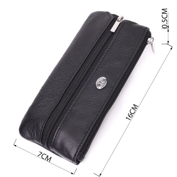 Универсальная ключница из натуральной кожи ST Leather 22511 Черный