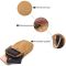 Вертикальная сумка-чехол на пояс с металлическим карабином из текстиля Vintage 22227 Песочный