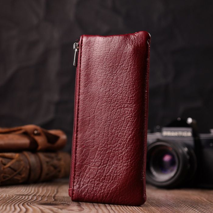 Вместительная ключница из натуральной кожи ST Leather 22508 Бордовый