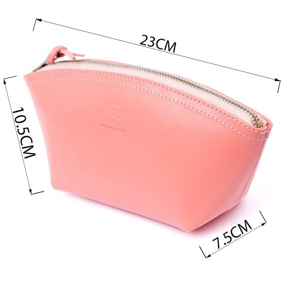 Женская косметичка из кожи Amelin GRANDE PELLE 11299 Пудровая