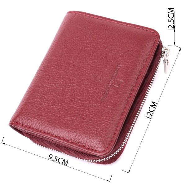 Женский кошелек среднего размера из натуральной кожи ST Leather 22551 Бордовый