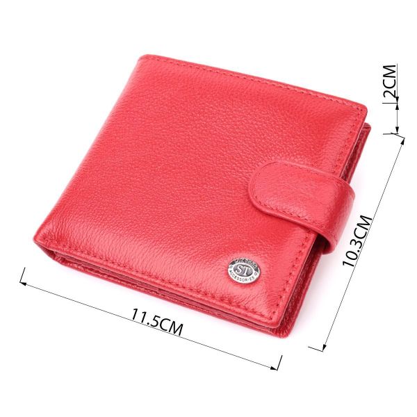 Женский трендовый бумажник из натуральной кожи ST Leather 22555 Красный