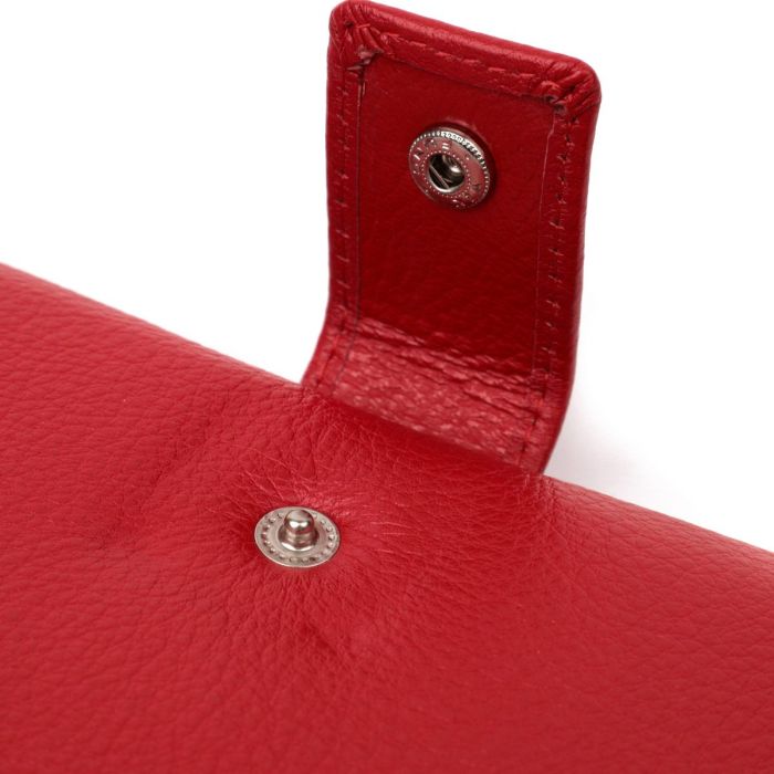 Женский вертикальный кошелек-клатч из натуральной кожи ST Leather 22536 Красный